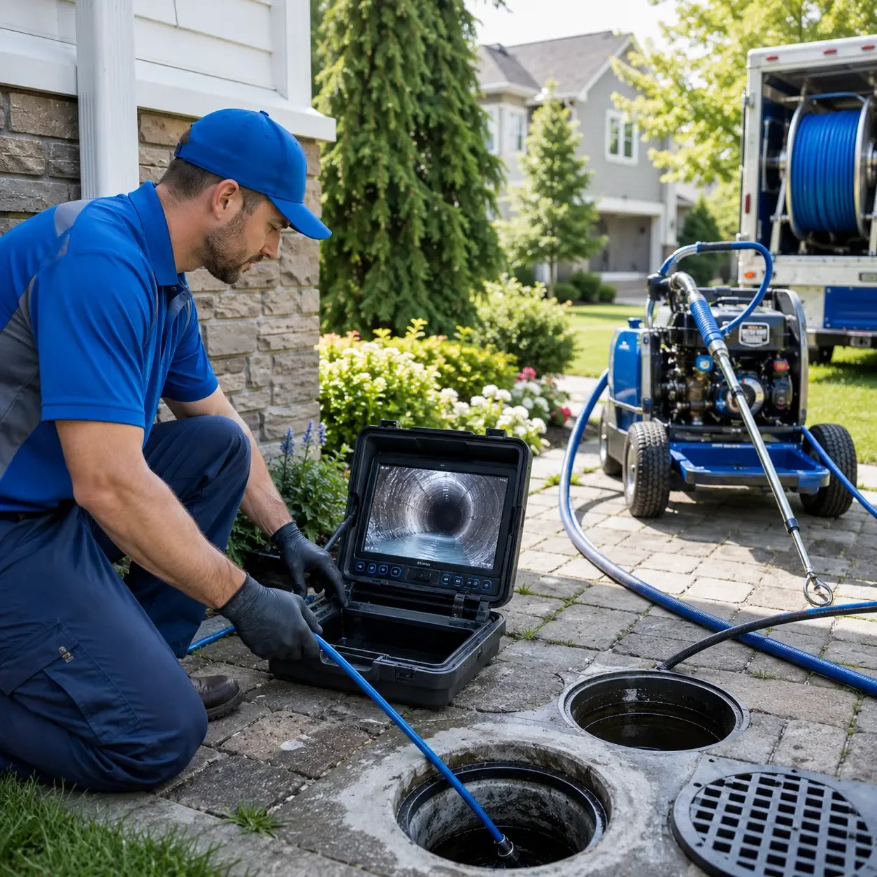 Outdoor drain cleaning professionals serving Roaring Gap, NC